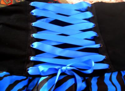 blue zebra skirt