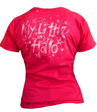 stars splat pink t shirt