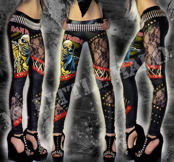 Iron Maiden Studded Rock Leggings