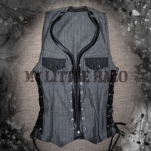 Kat Von D denim vest top