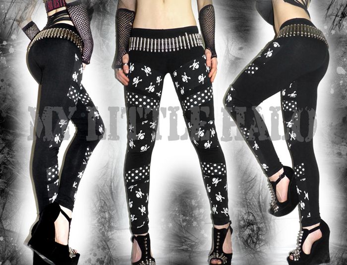 skull and crossbones leggings