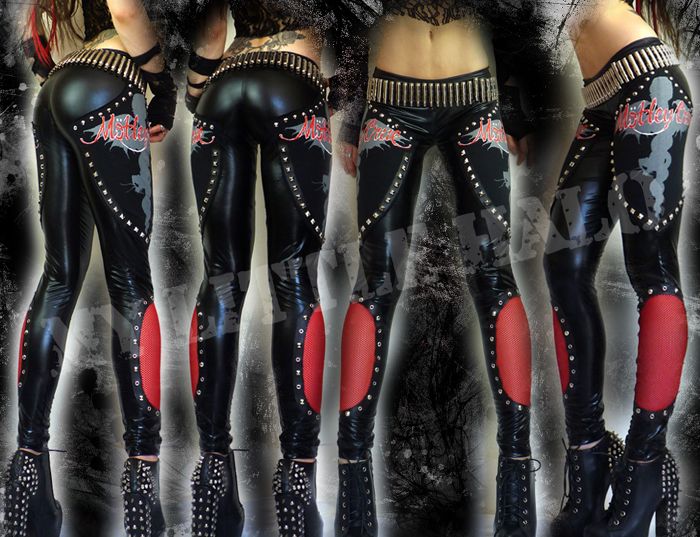 Sexy Studded/Fishnet Motley Crue Leggings