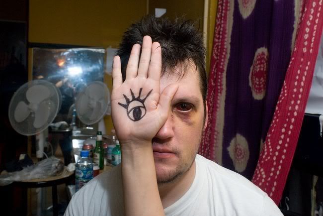 Isaac Slade And Wife. Isaac Brock's eye picture by