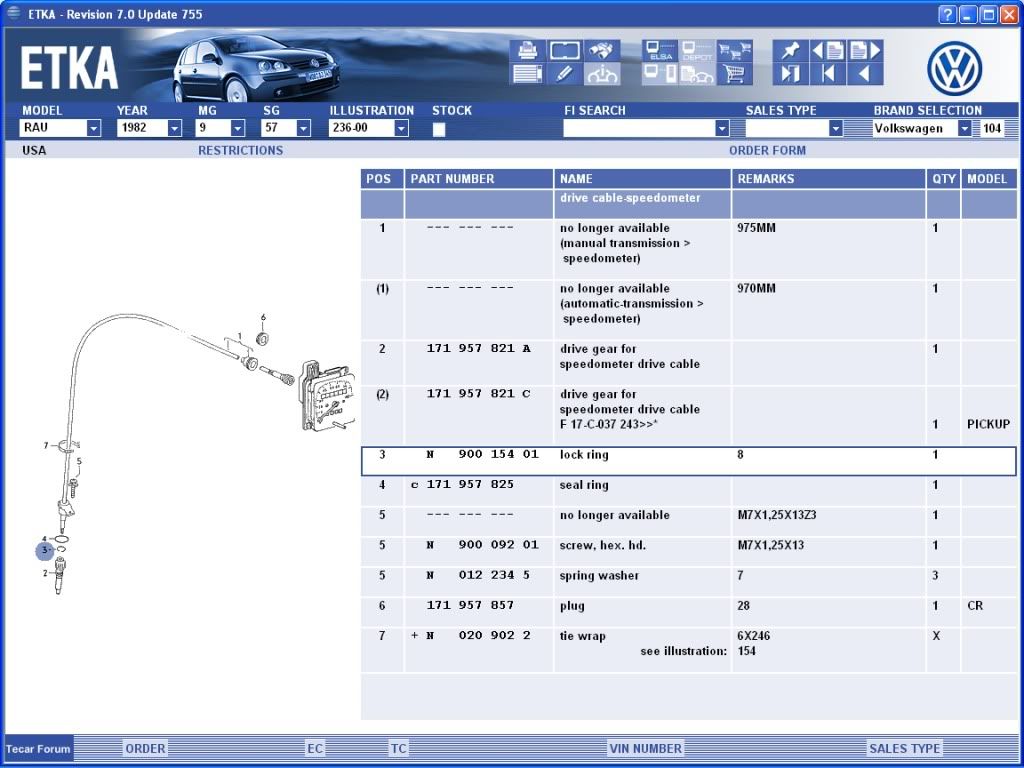 How the eff do you install the speedometer cable...and gear? VW