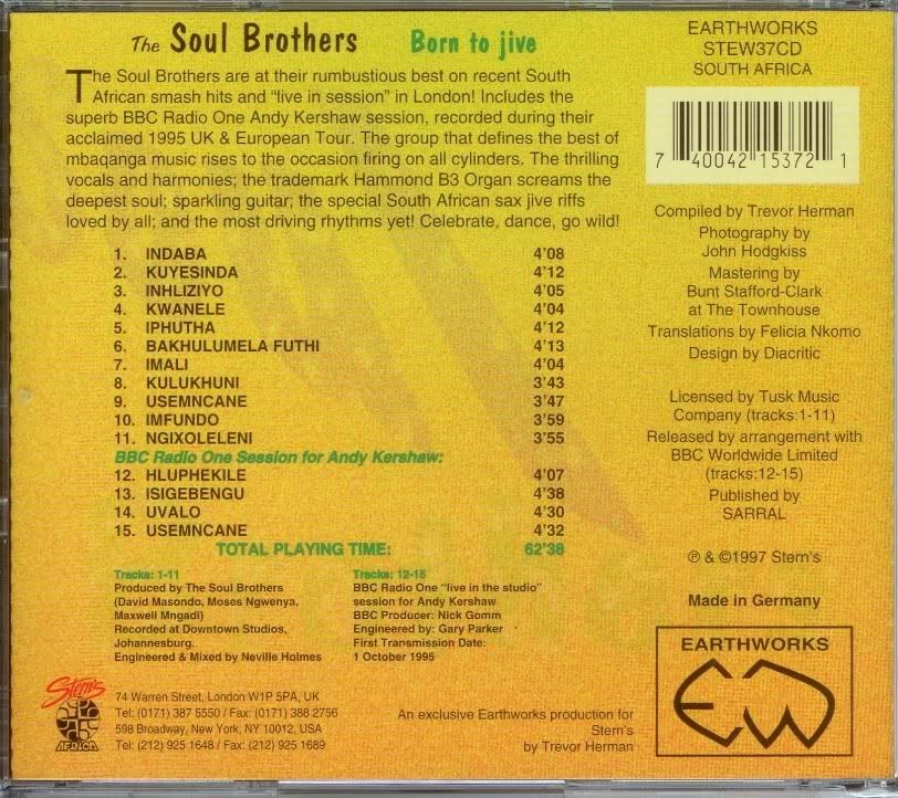 The Soul Brothers   Born to Jive   flac   TQMP preview 1