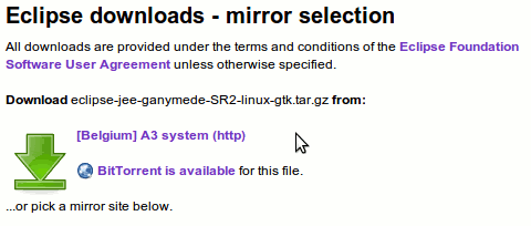 Eclipse Mirror Selection