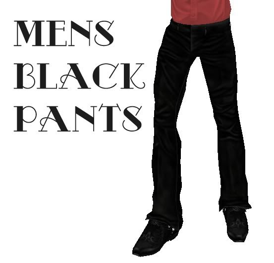 mens black pants