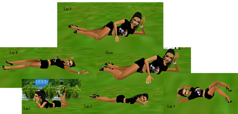 action laying poses
