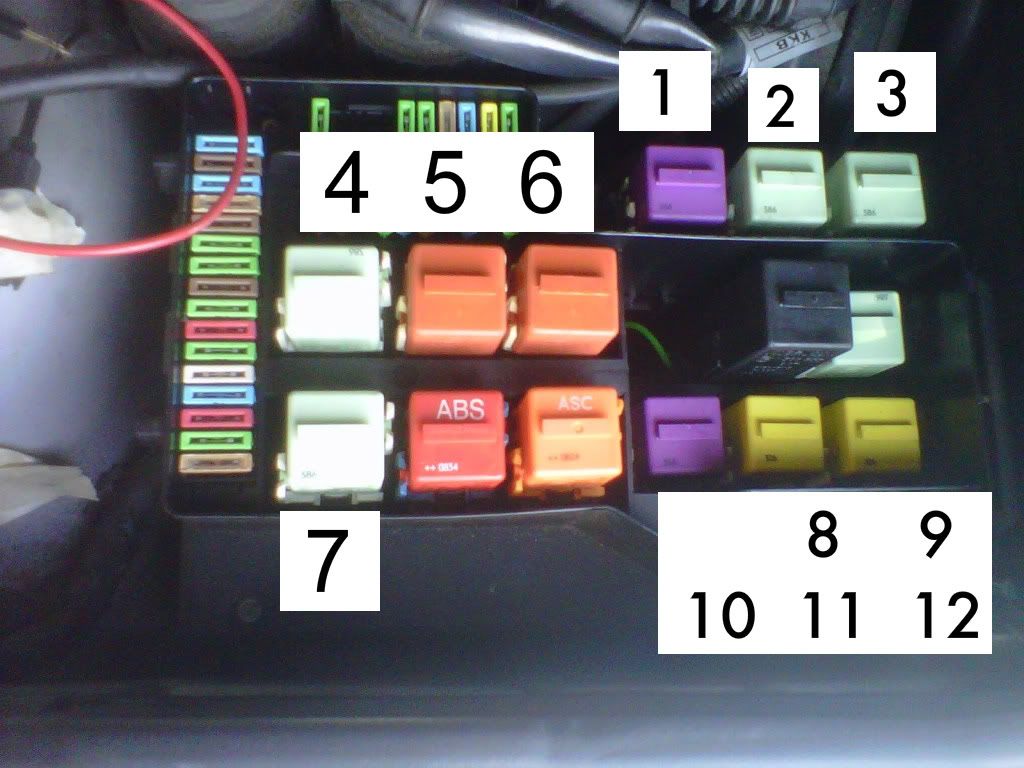 Bmw e36 indicator relay location #5