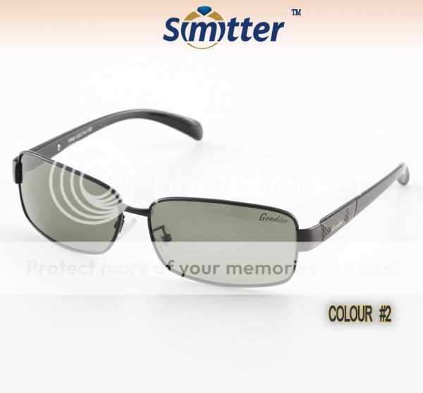 Simitter Fashion Mens Polarized Sunglasses Metal Frame  