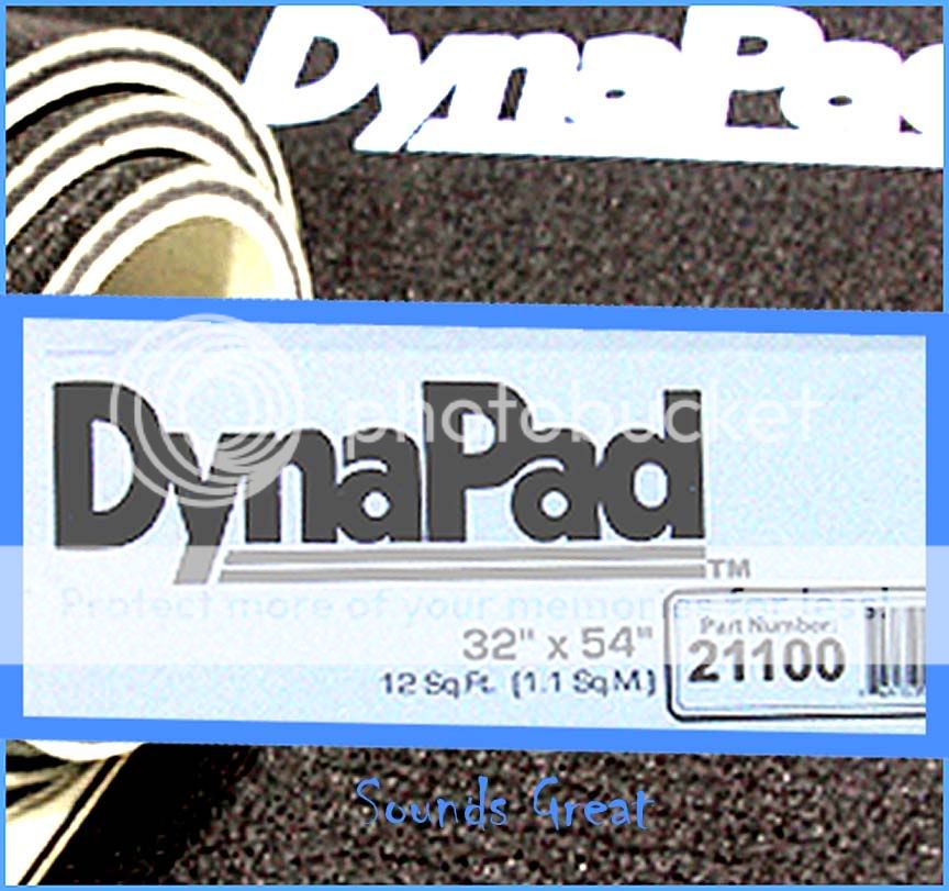 21100 Dynamat DYNAPAD Thermal Acoustic Barrier NEW  