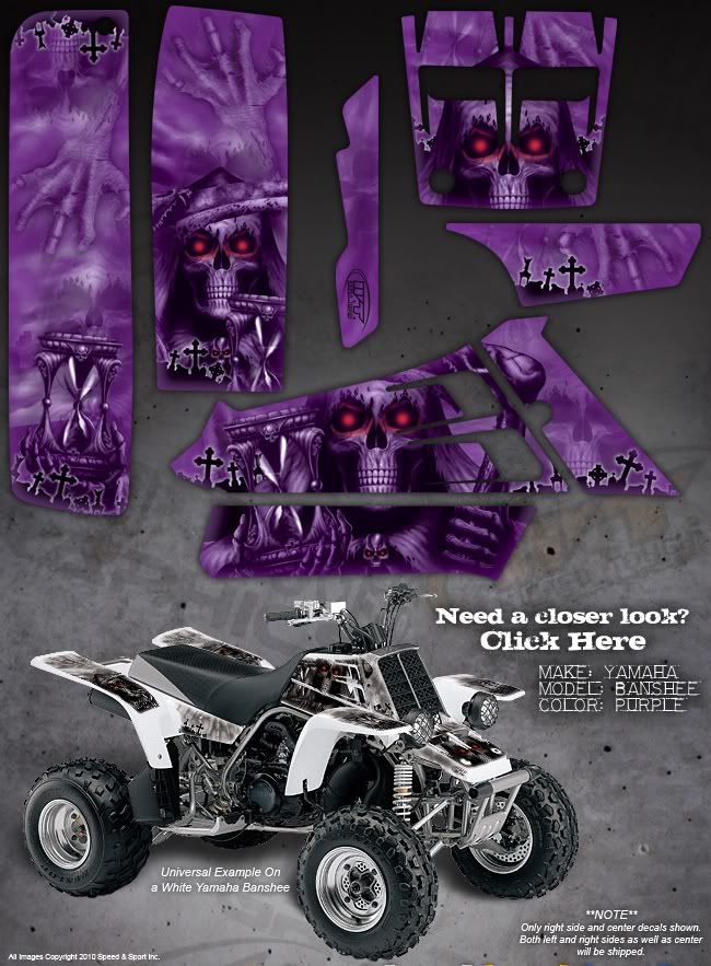 YAMAHA BANSHEE GRAPHICS THE CALL OF DEATH REAPER  