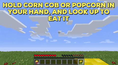 Eating Corn Minecraft