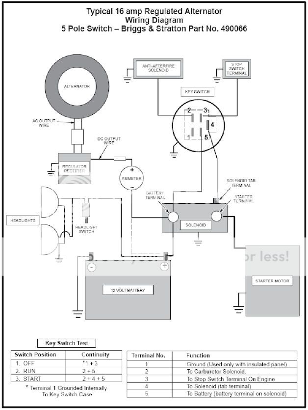 6 Prong Briggs Ignition Switch Wiring Diagram