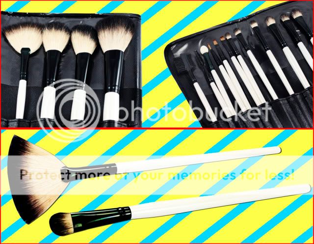 16PCS PROFESSIONAL QUALITY GOAT HAIR MAKEUP BRUSH SET 8  