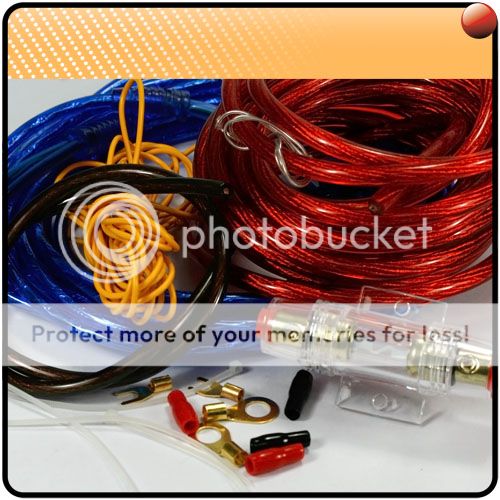 800W Car Amplifier Audio Sound Wiring AGU Fuse Cable Y3  