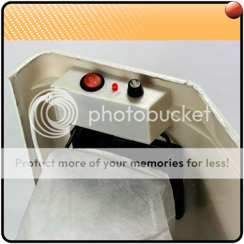 NAIL ART FILE DUST COLLECTOR HAND MACHINE WHITE+3 BAGS  